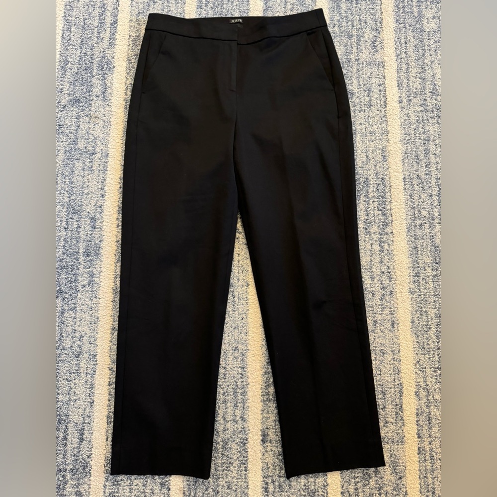 J Crew Kate Sz 10 Black Pants euc